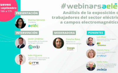 Balance de la sesión #webinarsAELEC “Análisis de la exposición de trabajadores del sector eléctrico a campos electromagnéticos”